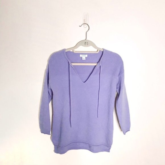 Sundance Sweaters - Sundance Kendall Cashmere Pullover Sweater Purple